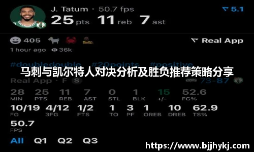 马刺与凯尔特人对决分析及胜负推荐策略分享